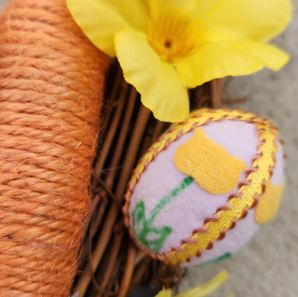 Easter Bunny Egg Shaped Wreath